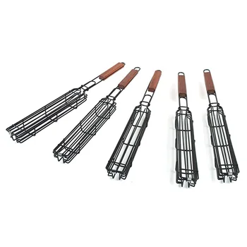 

Portable BBQ Barbecue Grilling Basket Non Stick Grilling Set of 5 Kabob Basket for Meats Vegetables Steak