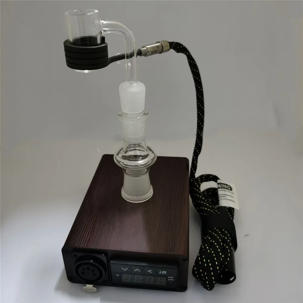 Деревянный узор Enail Dab Kit Электрический ручка для ногтей Риг восковой ПИД TC