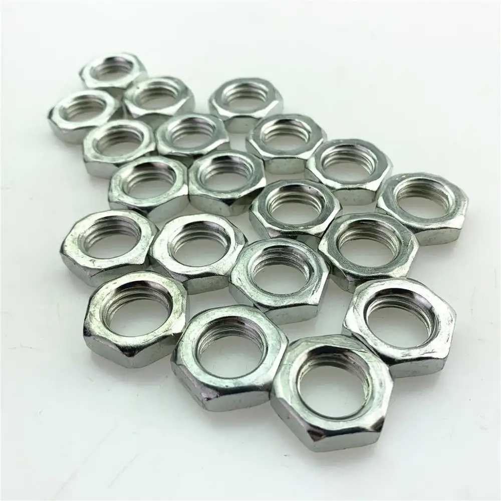 Galvanized hexagon thin nut GB6172 thin nut outer hexagon screw cap