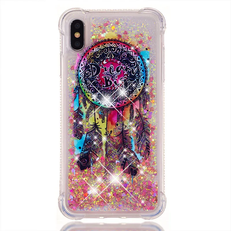 Big Dreamcatcher Для iPhone 11 Pro блестящий чехол с динамической жидкостью для iPod Touch 5 6 Чехол с зыбучим песком для iPhone XS Max X XS 5 5S SE 6 6S 7 8 Plus - Цвет: Big Dreamcatcher