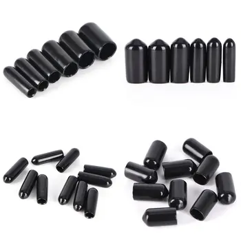 

10PCS 3-8mm End Cap PVC Plastic Cable Wire Thread Waterproof Cover Vinyl End Cap PVC Rubber Steel Pole Tube Pipe Protecting