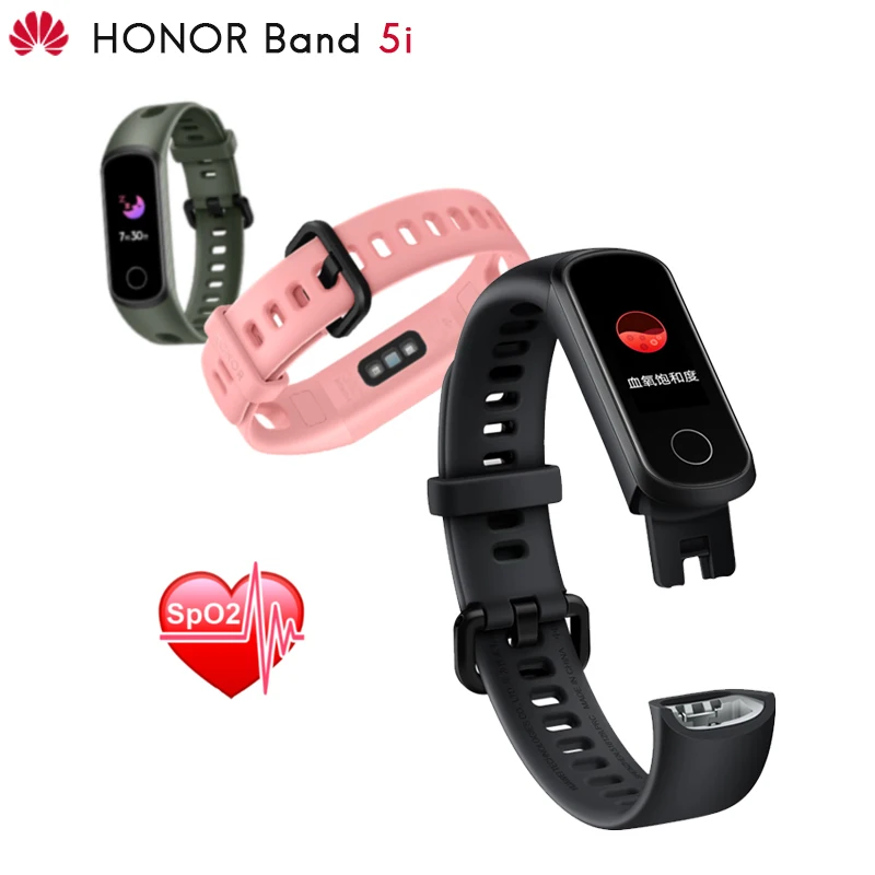 Умный Браслет huawei Honor Band 5i, инновационные циферблаты, подключи и ЗАРЯЖАЙ SpO2, мониторинг уровня кислорода в крови