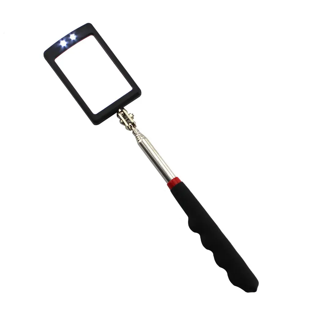 

Led Telescopic Nonslip Inner Wall Inspection Mirror Vehicle Bottom Angle View Detection Tool Equipment with Rubber Grip