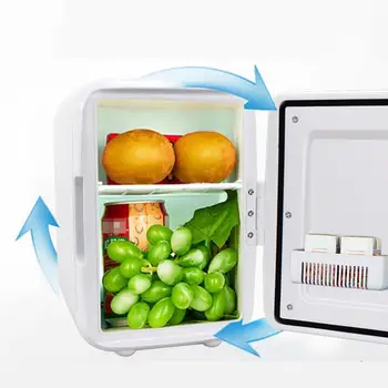 

4L Car Refrigerator Mini Refrigerator For Car Silence Hot And Cold Use Multiple Storage Compartments 1 Pcs