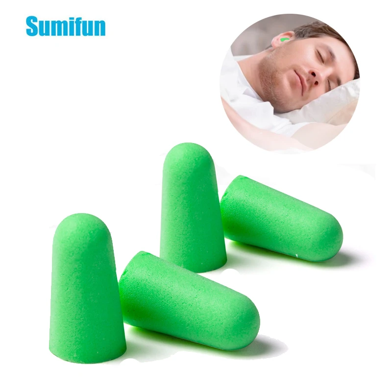 

Sumifun 4pcs(2pair) Ear Plugs Sound Insulation Noise Snoring Soft Travel Noise Reduction Foam Sleeping Plugs Earplugs