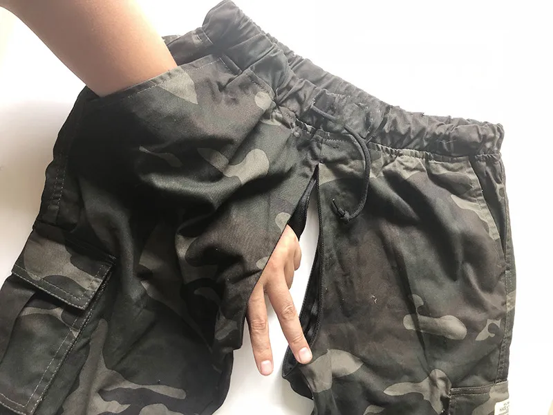 Outdoor Sex Pants Men Tear Away Zippers Sexy Men's Casual Camouflage Clothes Sexual Erotic Male Trousers Plus Size 7XL Oversized