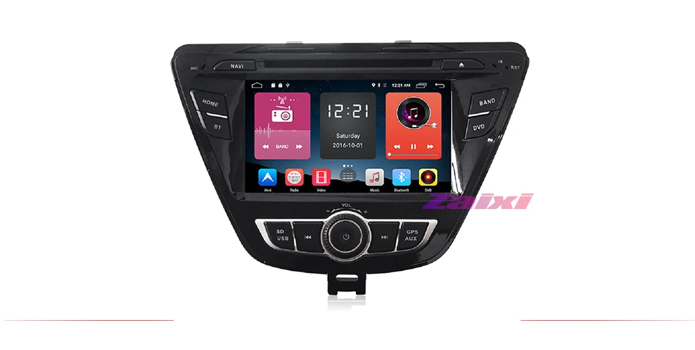 ZaiXi мультимедиа для Android плеер 2 Din wifi gps-навигация Авторадио для hyundai Avante/Elantra 2010~ 2 gps радио карты
