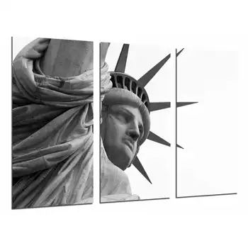 

New York city, Estaua Freedom Sided, photo print on wood, modern picture decorative 26935