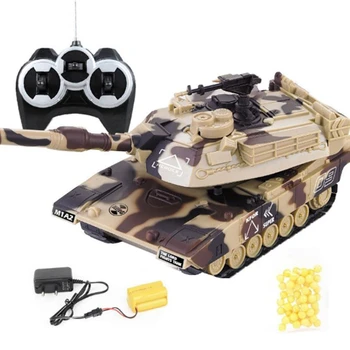 

1:32 Wireless RC Car War Tank Vehicle Main Remote Control Tank Electronic Hobby Boy Toys Crawler Car Gift-EU Plug