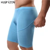 Bóxer largo de malla transpirable para hombre, ropa interior, pantalones cortos, bañadores de pierna larga, bolsa Sexy, ropa interior para correr ► Foto 2/6