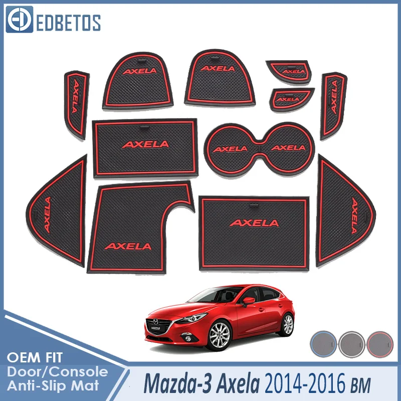 Автомобильный Гаджет коврик для Mazda 3 Axela BM MK3 предрестайлинг аксессуары гелевая накладка резиновая ворота Слот коврики чашки S ковер
