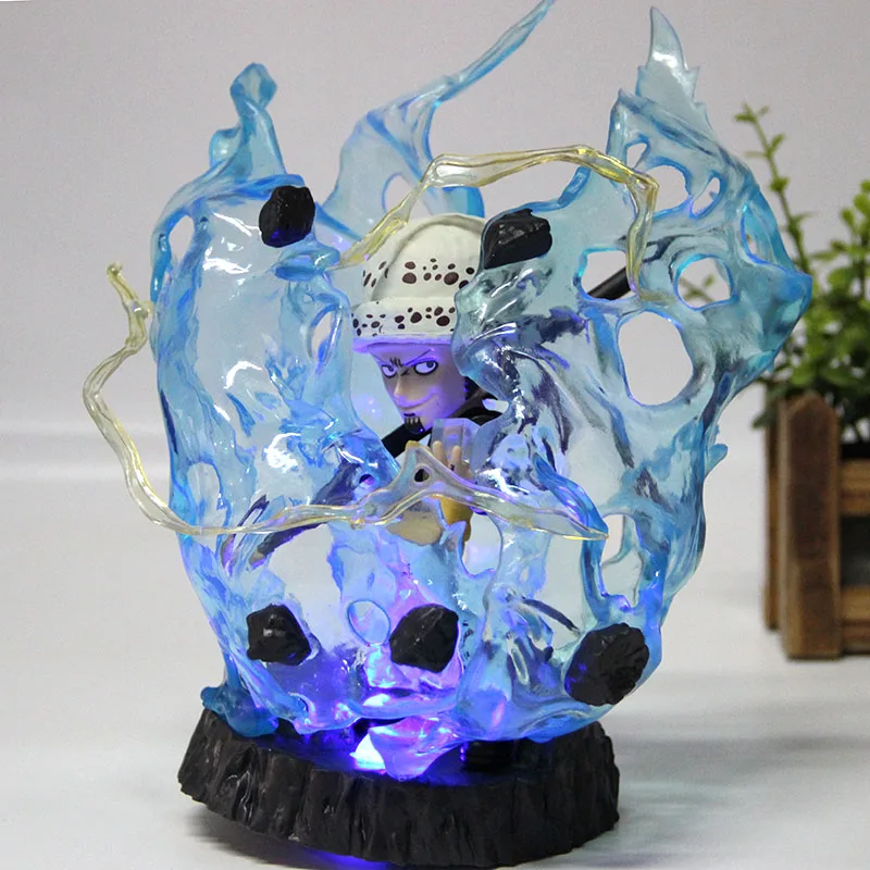 Аниме one piece Law фигурка GK статуя Trafalgar Law со светодиодный светильник one piece фигурка игрушки ПВХ Коллекционная модель игрушки