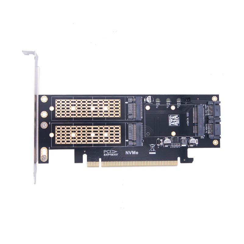 Nvme Ssd Ngff para Pcie 3.0 Adaptador X16 Chave m Chave b Chave Msata Pci Express 3.0 m. Nvme Ssd m2 Sata Ssd Msata Conversor em Riser m2 - Imagem 6