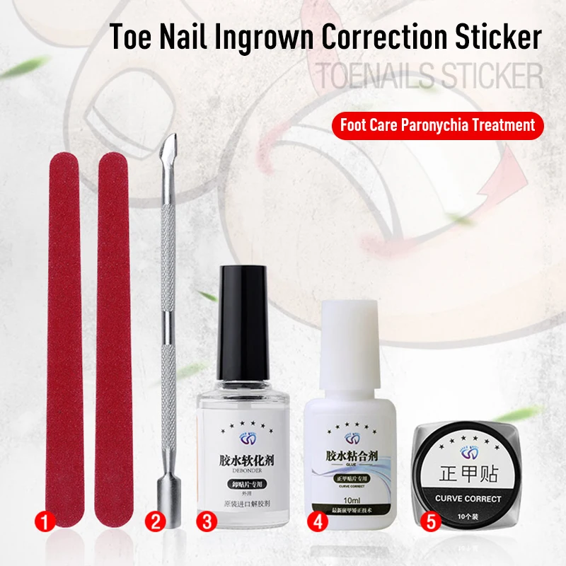 

Foot Care Tool Set Ingrown Toenail Straightening Clip Curved Patch Nail Art Lifter Fixer Recover Correction Manicure Tools TSLM1