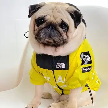 

New Pet Dogs Clothes Raincoat for Puppy Small-Big Dogs Clothing French Bulldog Akita Clothes Pugs Dogs Hoodies Dog Windbreaker