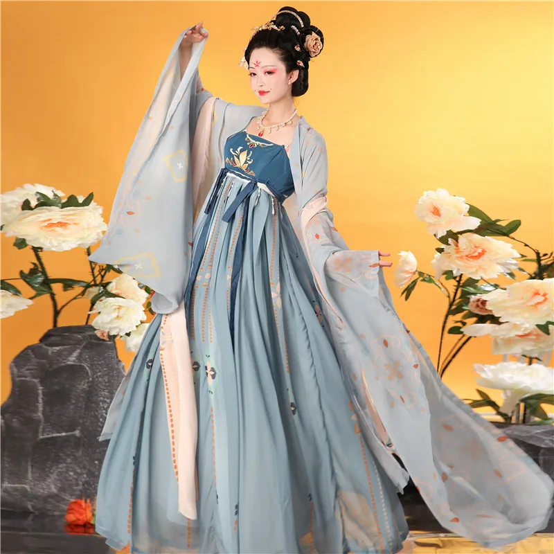 Tanio Kobiety Hanfu tradycyjna chińska odzież festiwal strój
