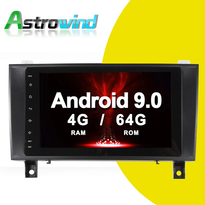 4G ram, 64G rom Android 9,0 автомобильный DVD gps навигационная система Радио медиа стерео для Mercedes-Benz R171 SLK200 SLK280 SLK350 SLK55