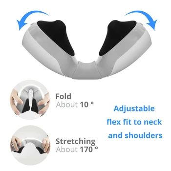 

Health Care Relaxation Machine Electric Neck Massager Pulse Back 4 Modes Power Far Infrared Heating Kneading Pain Relief Tool