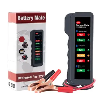 

Car 12V Battery Tester Battery Tester Motorcycle Battery Car Battery Tester LED Display With Two Testing Clips
