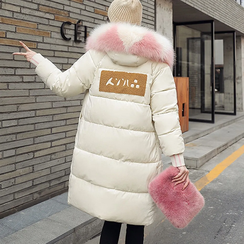 Chaqueta mujer manteau femme hiver, верхняя одежда, куртки с длинными рукавами, пальто с хлопковой подкладкой и карманами, abrigos mujer invierno