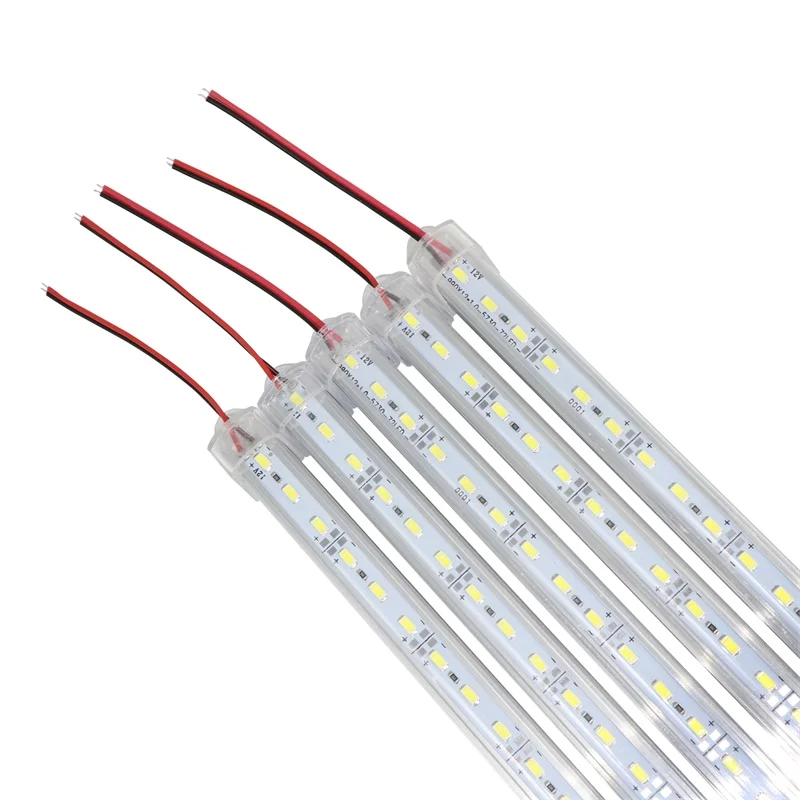

SZYOUMY Hard LED Strip 5630 SMD Cool Warm White Rigid Bar 72 LEDs LED Light Shell Housing With Cover By DHL 100PCS/LOT