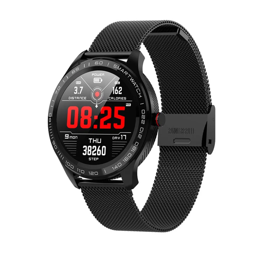 Black Metal Torntisc Smart Watch ЭКГ сердечный ритм напоминание о вызовах полный сенсорный Smartwatch IP68 Водонепроницаемый часы Для мужчин IOS и Android PK GT2 - Цвет: Black Metal