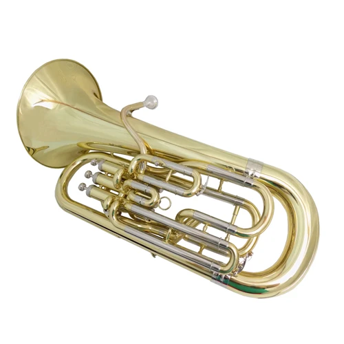 Lacquer Bb euphonium 3+ 1 поршни компенсирующая система с ABS чехол для музыкальных инструментов Профессиональный euphonium horn - Цвет: Lacquer