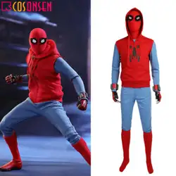 Костюм для выпускного вечера Человека-паука, костюм супергероя для взрослых, костюм Питера, толстовка для косплея ONSEN, все размеры