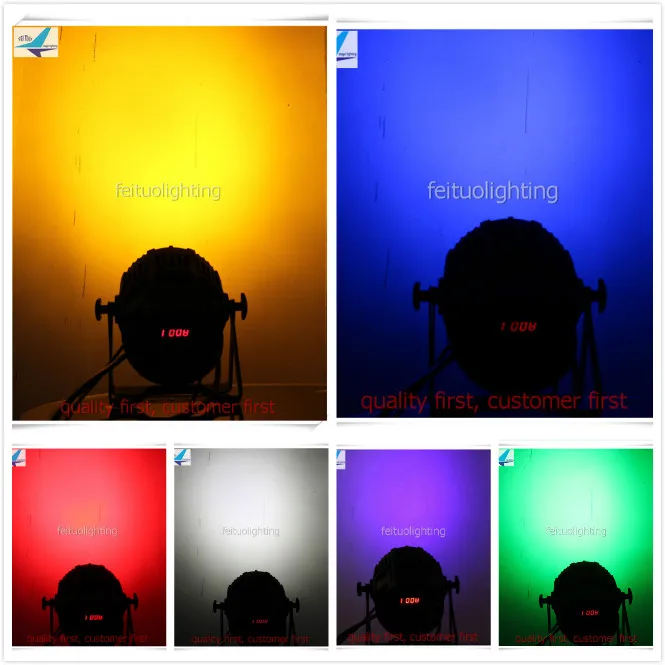 12/лот) Led par can 18x18w rgbwa uv 6 в 1 Водонепроницаемый ip 65 led par light