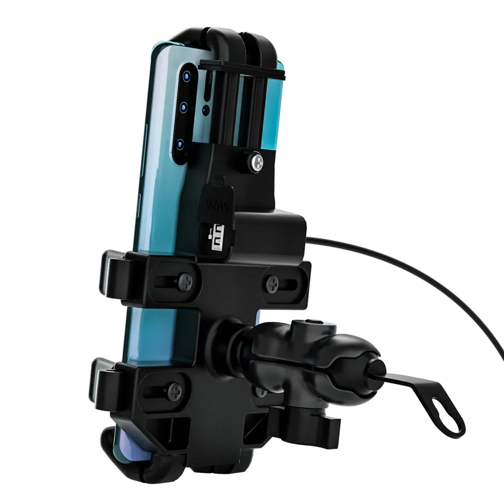 

Motorcycle Handlebar Mobile Phone Mount Holder Smartphone GPS Bracket Cradle for Samsung for HUAWEI