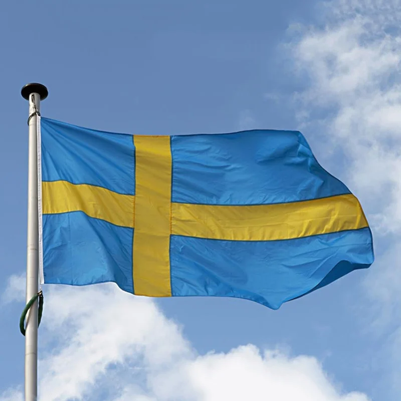 Sweden Национальный флагманский флаг флаги стран Великобритании Национальный флаг баннер для футбола много стилей - Цвет: Sweden