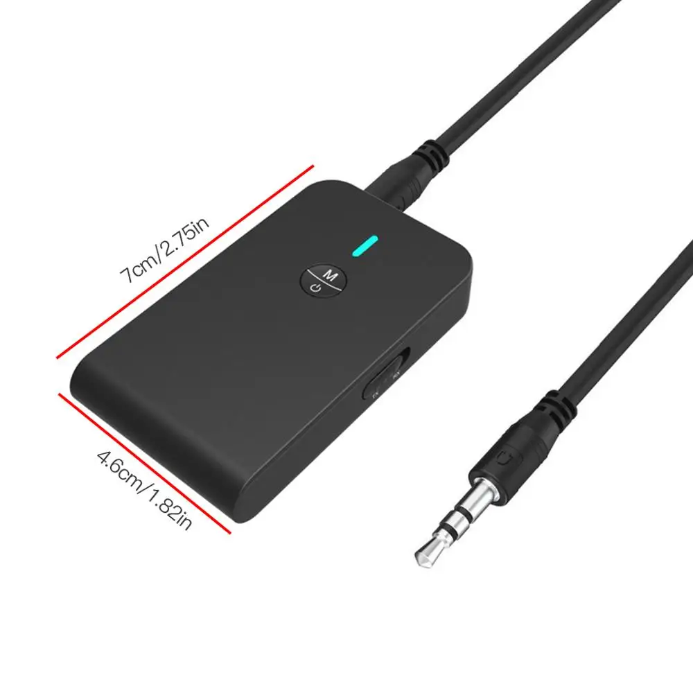 2 в 1 Bluetooth 5 0 передатчик приемник Перезаряжаемые Портативный ТВ автомобильного