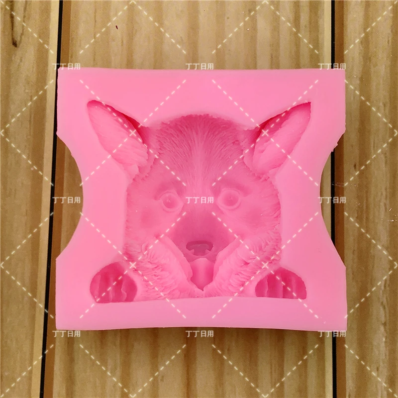 Новые 3D милые собачьемыло силиконовые формы для свеч DIY Украшение из мастики для торта инструменты для украшения желе конфеты шоколадный полимер