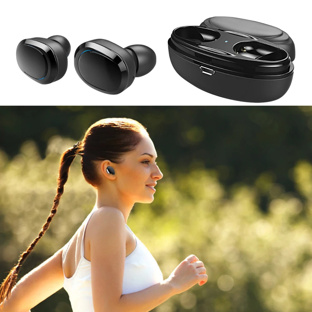 T12 Bluetooth наушники с микрофоном истинно-беспроводные наушники мини стерео спортивные наушники BT5.0 гарнитура наушники-вкладыши громкой связи