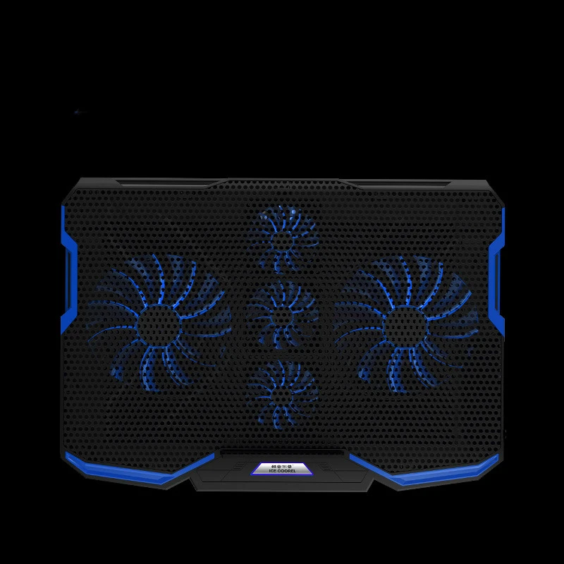 Охладитель для игрового ноутбука ICE COOREL, 17 дюймов, пять вентиляторов, два usb-порта, 3200 об/мин, охлаждающая подставка для ноутбука, подставка для ноутбука