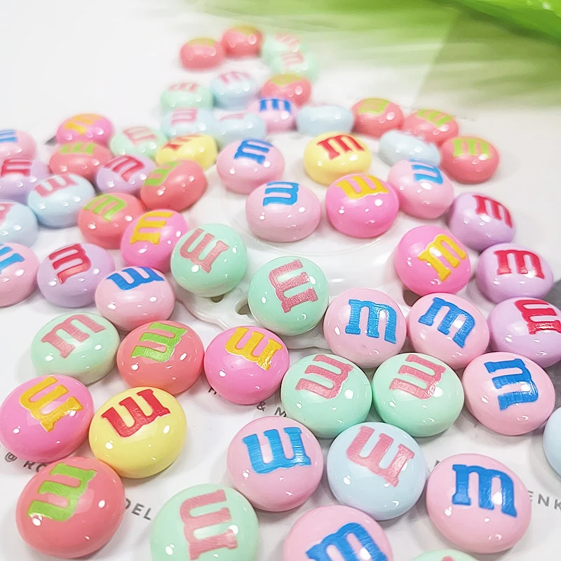 DIY шоколадные бобы сплошной цвет резиновая имитация M Bean Мобильная Наклейка на телефон ювелирные изделия аксессуары слизь наполнители Пластилин для детей игрушка обучающий подарок