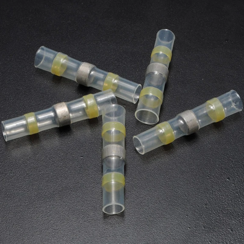 

20/40/50PCS Waterproof Solder Seal Sleeve Splice Terminals Heat Shrink Electrical Wire Butt Connectors Kit Assortment 10-26AWG