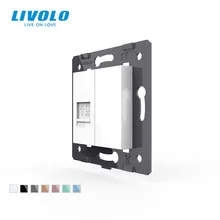 Standard-Diy-Accessory-Function Computer-Socket Livolo EU Key Plastic for VL-C7-1C-11