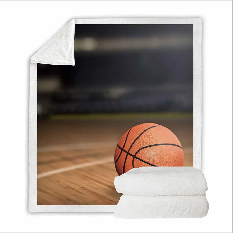 HELENGILI баскетбольное одеяло на искусственном меху девчачье цветочное покрывало бархатное плюшевое мягкое удобное домашнее кемпинговое покрывало для полета на самолете - Цвет: 8