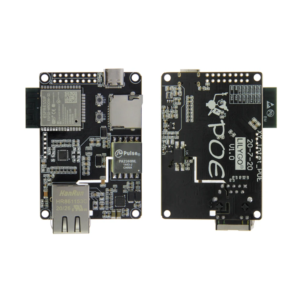 LILYGO®Ttgo t-internet-poe ESP32-WROOM lan8720a chip ethernet adaptador e placa de expansão downloader programável