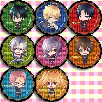 

Japan Anime Owari no Seraph C Cosplay Badge 58mm Cartoon Collection Backpacks Badges Bags Button Brooch Pins gift