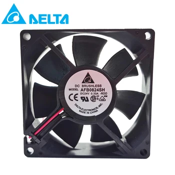 

Brand New for delta cooling fan 80mm AFB0824SH 80*80*25mm DC 24V 0.33A 4000RPM 46.62CFM 2-Pin cooler
