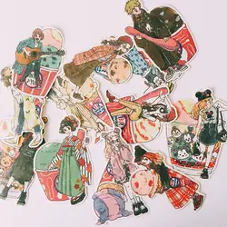 12 шт./компл. японский мороженое девушка наклейка для пищевых продуктов набор для скрапбукинга альбом журнал счастливый планировщик
