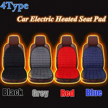 

Car Electric Heated Seat Cushion Heater DC12V Automobiles Seat Cover Warmer for Winter Black Bule Red Gary Car Pad Cushion