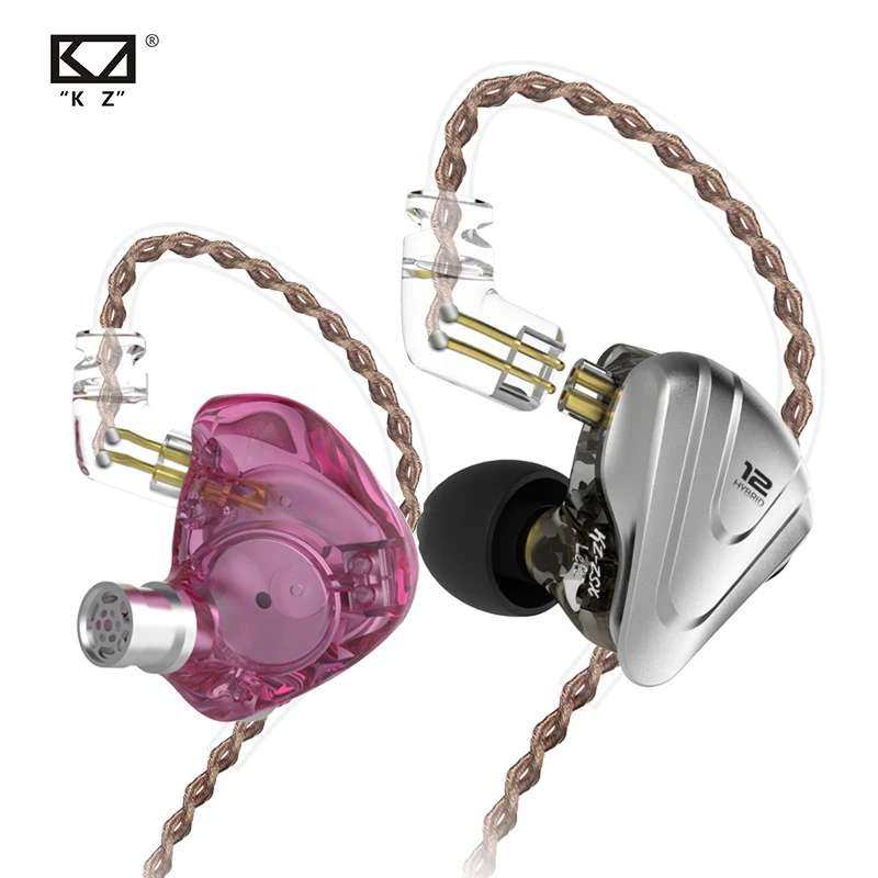 KZ ZSX 5BA+ 1DD гибридные наушники в ухо IEM 6 блок драйвера Hi-Fi наушники капельки спортивные Auriculares вкладыши этап 2Pin ZS10 Pro AS10