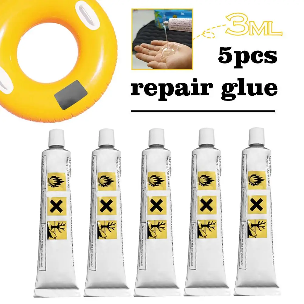 

5PCS Aquaseal Repair Glue Ahesive for Swimming Ring Air Cushion Rubber Dinghy 30ML