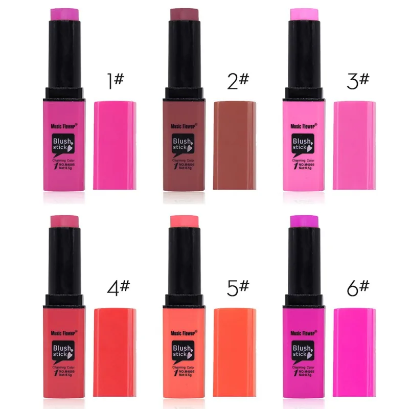 

6 colors can choose! 8.5g Professional Waterproof Blush Stick Makeup Blush Long Lasting Contour Blush Make up Tools easy to wear