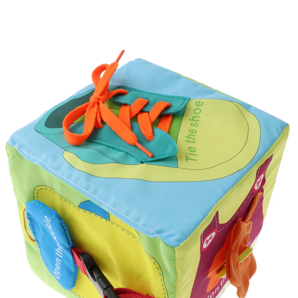 MontessoriChildrensToyDressBucketButtonZipperSnapBuckleBow