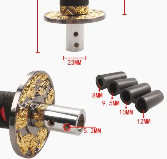 Универсальный 20 см автомобильный самурайский меч-Катана ручка переключения передач красный черный подходит для BMW Toyota HONDA mazda Ford Audi Passat