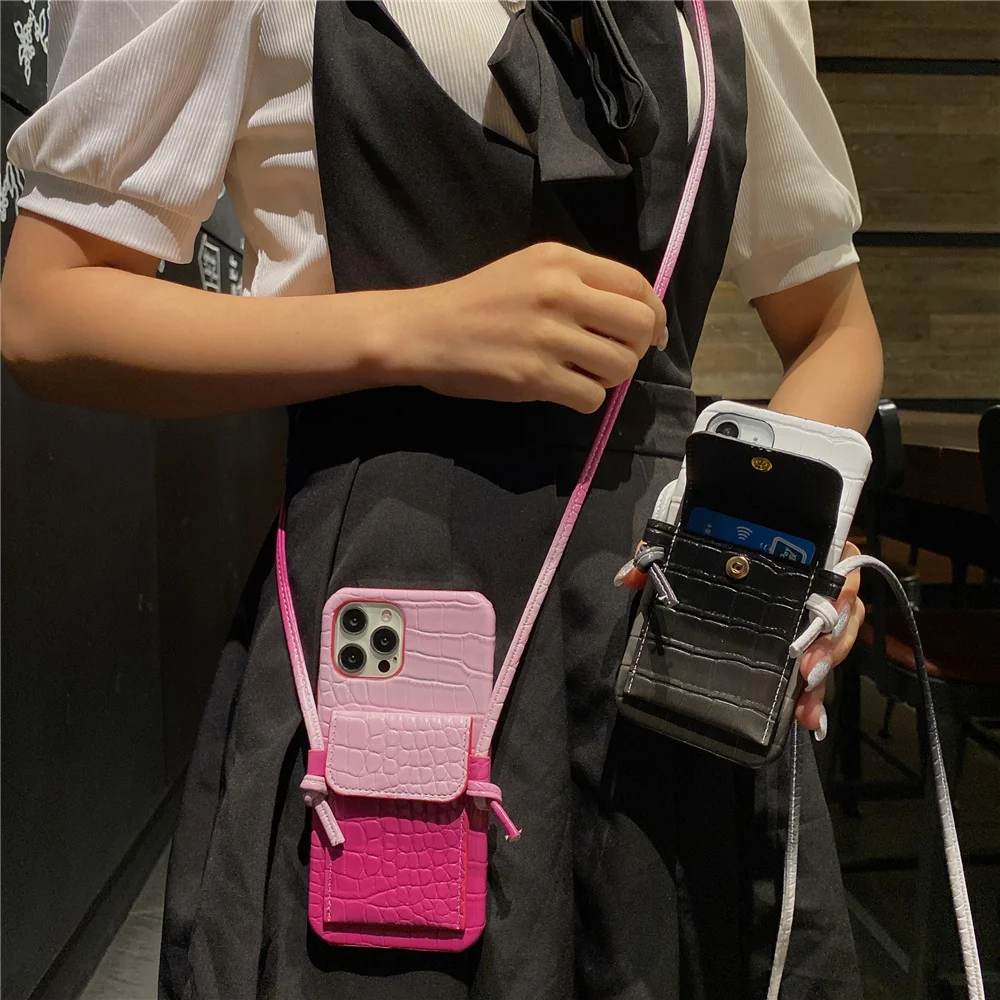 Luxury Crossbody Phone Case Iphone Iphone 12 Mobile Phone Case